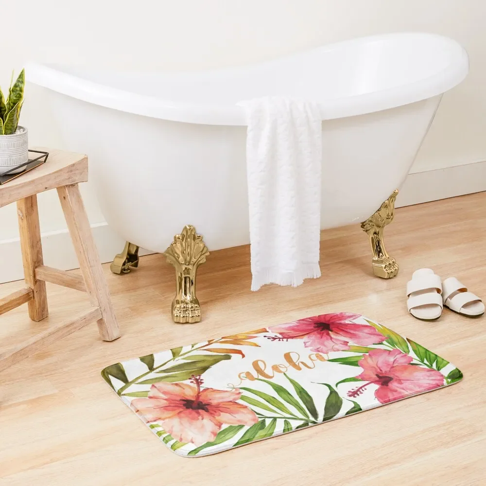 Aloha Tropical Hawaiian Floral Watercolor Bath Mat Bathroom Rug Set Carpet Anti Slip Mat
Aloha Tropical Hawaiian Floral Watercolor Bath Mat Bathroom Rug Set Carpet Anti Slip Mat