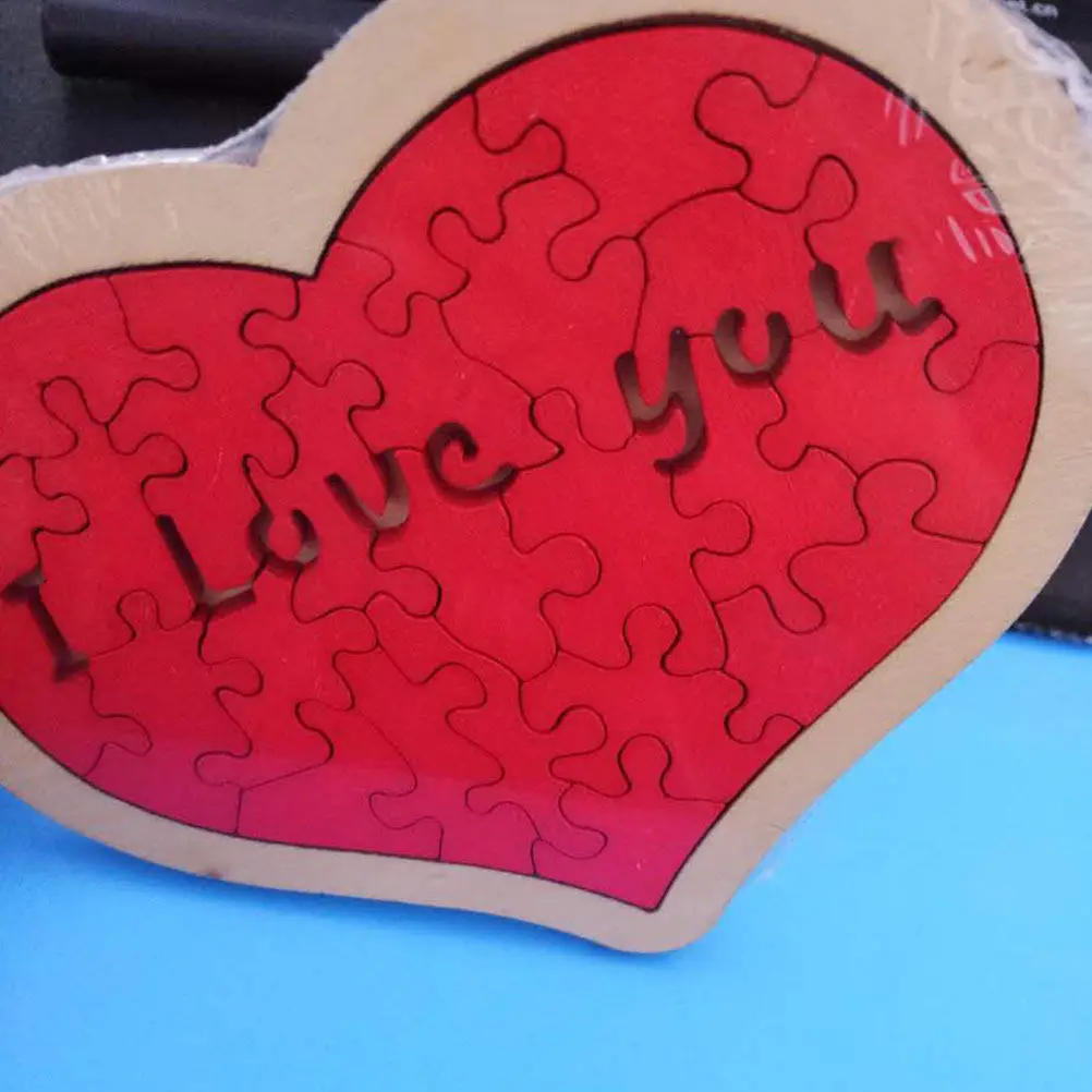 1Set Wooden Heart Shaped Puzzle Educational DIY Heart Jigsaw Game Kids Learning Logic Development Valentine Present Creative
1Set Wooden Heart Shaped Puzzle Educational DIY Heart Jigsaw Game Kids Learning Logic Development Valentine Present Creative