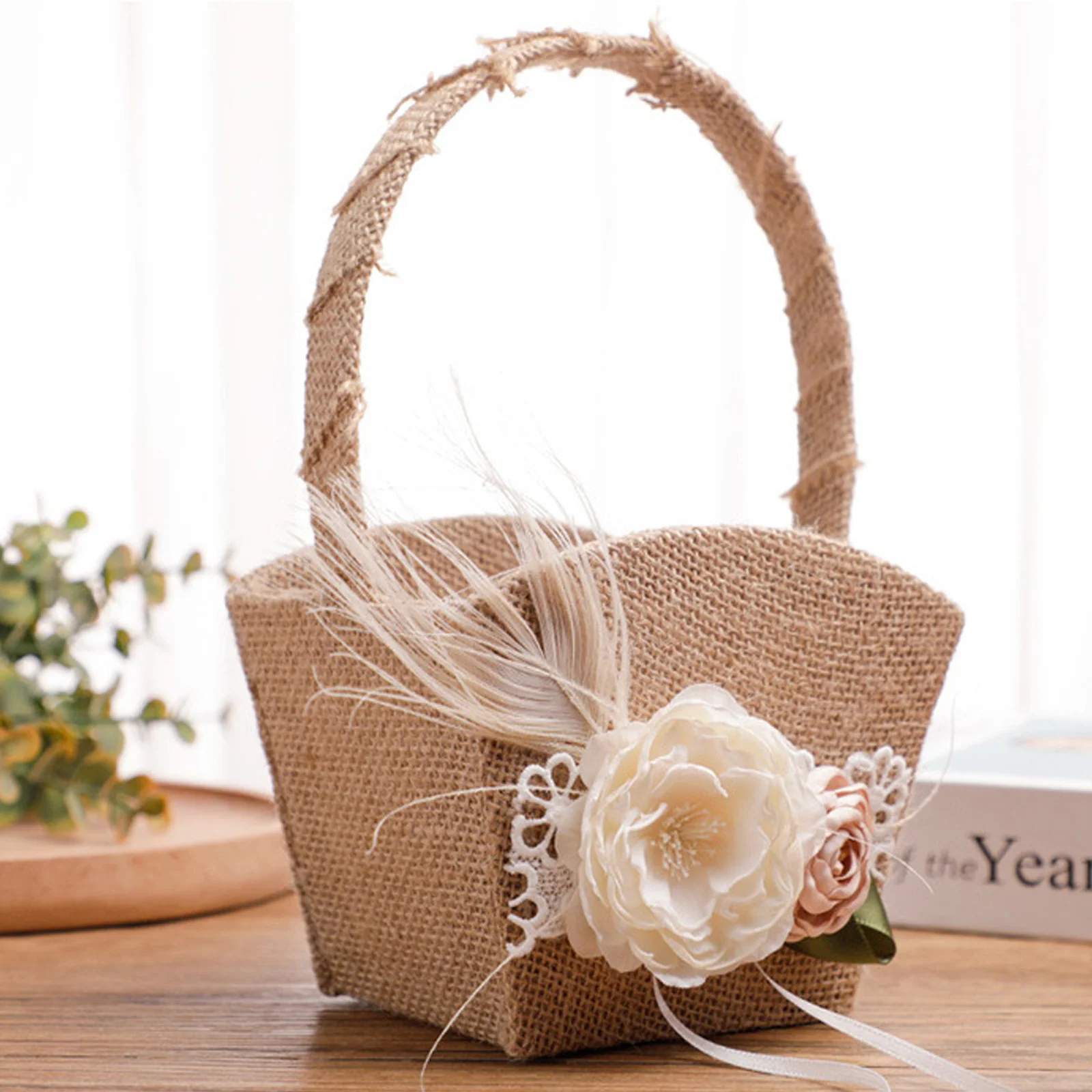 Charming Wedding Flower Basket Elegant Supplies for Nieces Daughters Young Relatives Wedding Basket Gift Container
Charming Wedding Flower Basket Elegant Supplies for Nieces Daughters Young Relatives Wedding Basket Gift Container