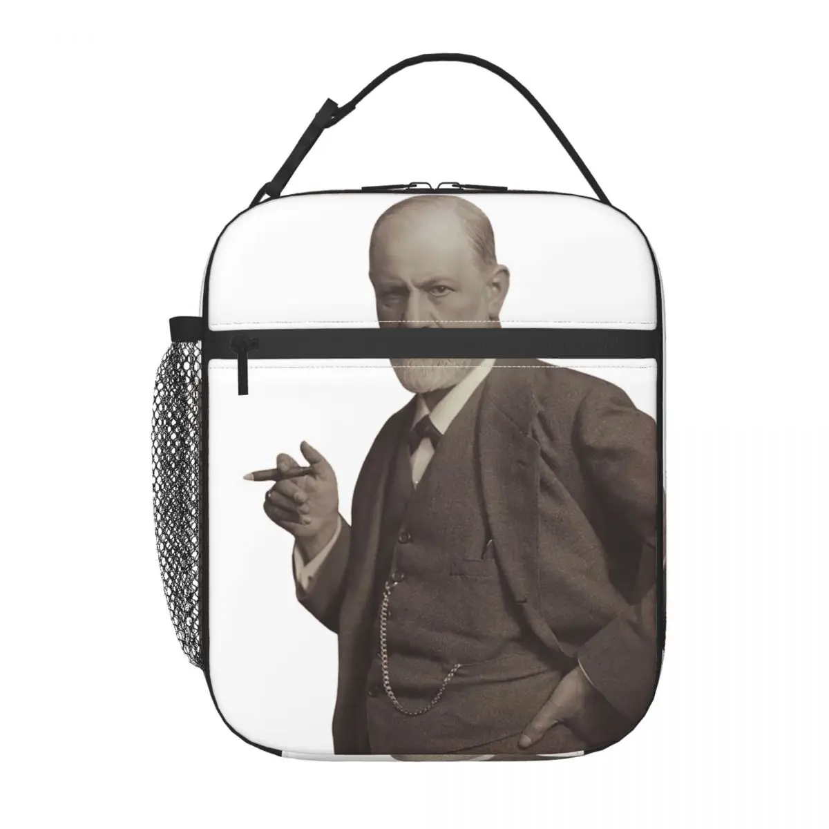 Сумка-холодильник Freud With Cigar Blush Pink для женщин и детей, портативная термосумка для еды, термосумка-тоут
Сумка-холодильник Freud With Cigar Blush Pink для женщин и детей, портативная термосумка для еды, термосумка-тоут