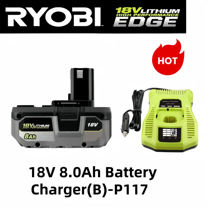 Genuine RYOBI ONE+ 18V 8.0Ah Replaceable High-Capacity Battery,Enhanced Li-ion for Longer Runtime All DIY ONE+ Power Tools
Genuine RYOBI ONE+ 18V 8.0Ah Replaceable High-Capacity Battery,Enhanced Li-ion for Longer Runtime All DIY ONE+ Power Tools
