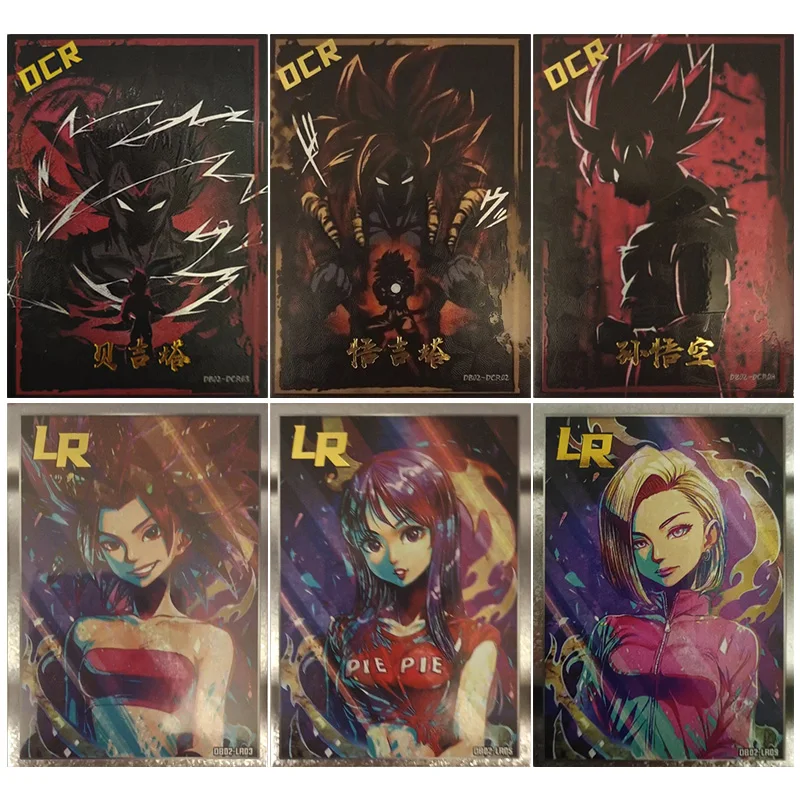 Anime Dragon Ball DCR LR Cards Android 18 Vegeta Iv Son Goku Bulma Collectible Cards Christmas Birthday Gifts Children's Toys
Anime Dragon Ball DCR LR Cards Android 18 Vegeta Iv Son Goku Bulma Collectible Cards Christmas Birthday Gifts Children's Toys