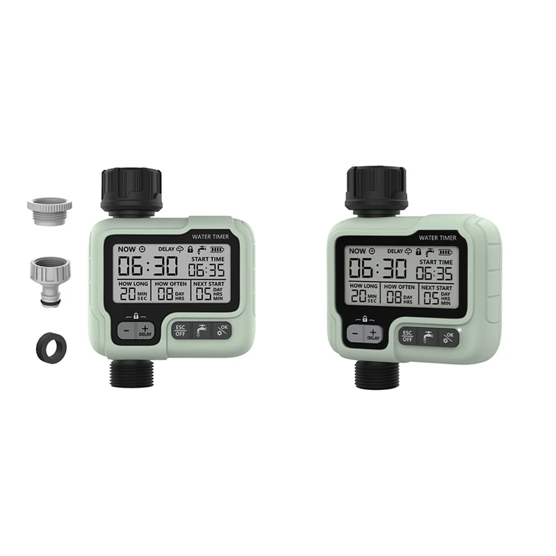 Programmable Water Timer Automatic Watering Device Timer For Garden Hose, Auto & Manual Watering Control For Yard, Lawns A
Programmable Water Timer Automatic Watering Device Timer For Garden Hose, Auto & Manual Watering Control For Yard, Lawns A