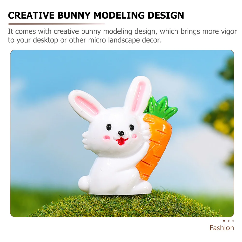 8 Pcs Little Bunny Ornaments Mini Decor Miniature Decorations Resin Figurines Garden Adorable Animal Bookshelf
8 Pcs Little Bunny Ornaments Mini Decor Miniature Decorations Resin Figurines Garden Adorable Animal Bookshelf