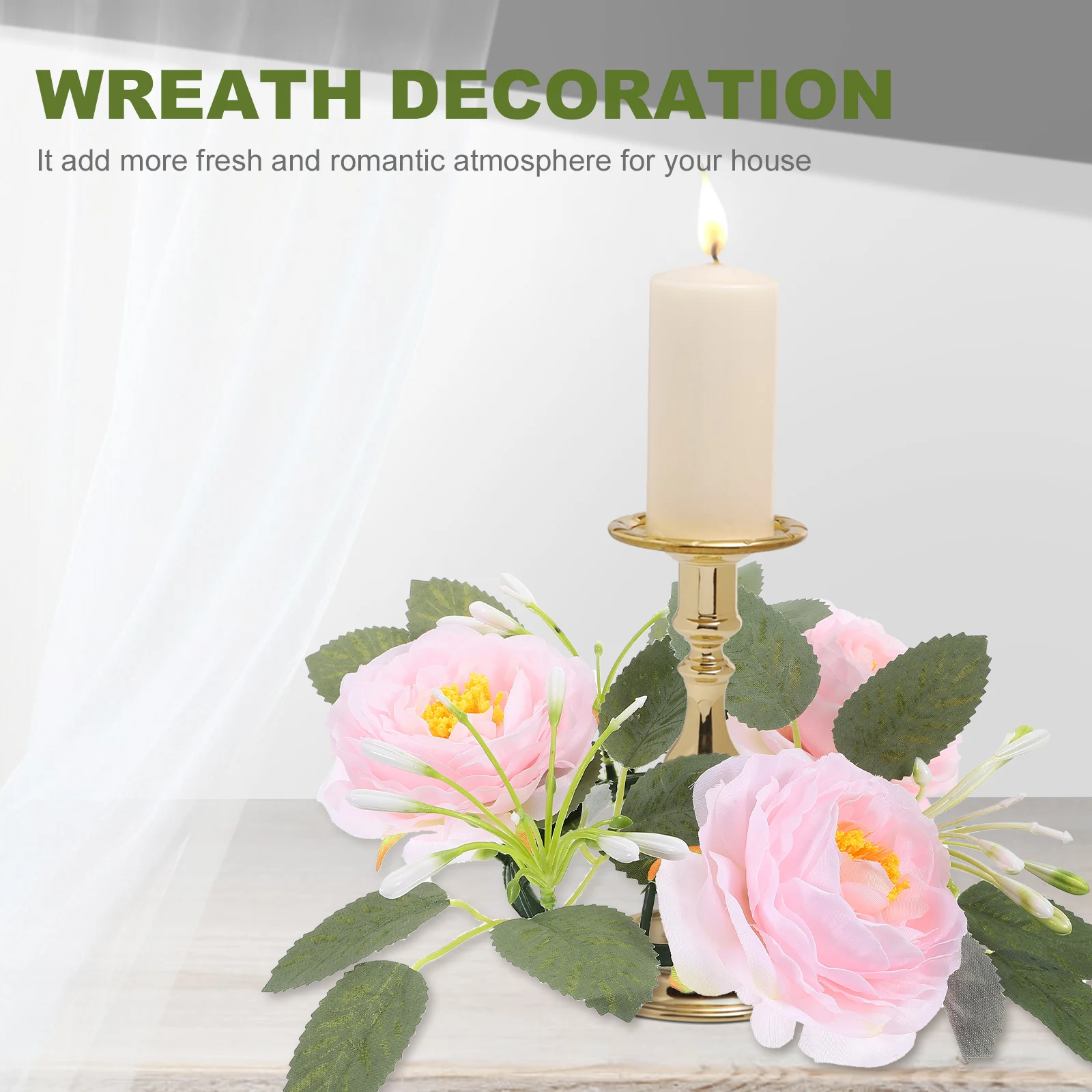 Small Artificial Flower Ring Wreath Realistic Floral Leaves Wedding Centerpiece Party Table Decoration Leaf Rings
Small Artificial Flower Ring Wreath Realistic Floral Leaves Wedding Centerpiece Party Table Decoration Leaf Rings
