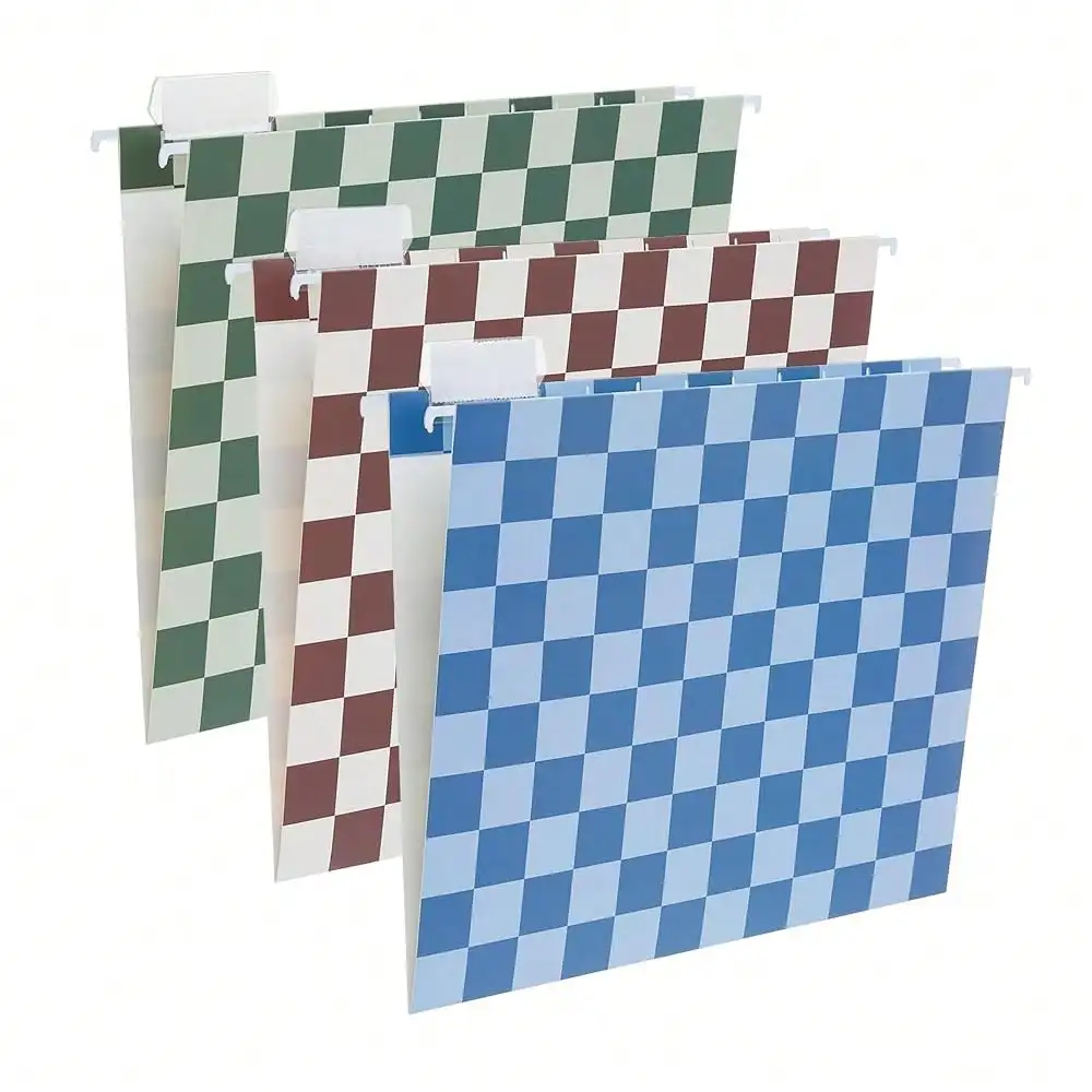 6 Pack Decorative Hanging File Folders Letter Size Checkerboard Hanging Folder Pretty File Folder Organizer For Filing Cabinet Office Home With 1/5-Cut Adjustable Tabs, Peaceful Color
6 Pack Decorative Hanging File Folders Letter Size Checkerboard Hanging Folder Pretty File Folder Organizer For Filing Cabinet Office Home With 1/5-Cut Adjustable Tabs, Peaceful Color