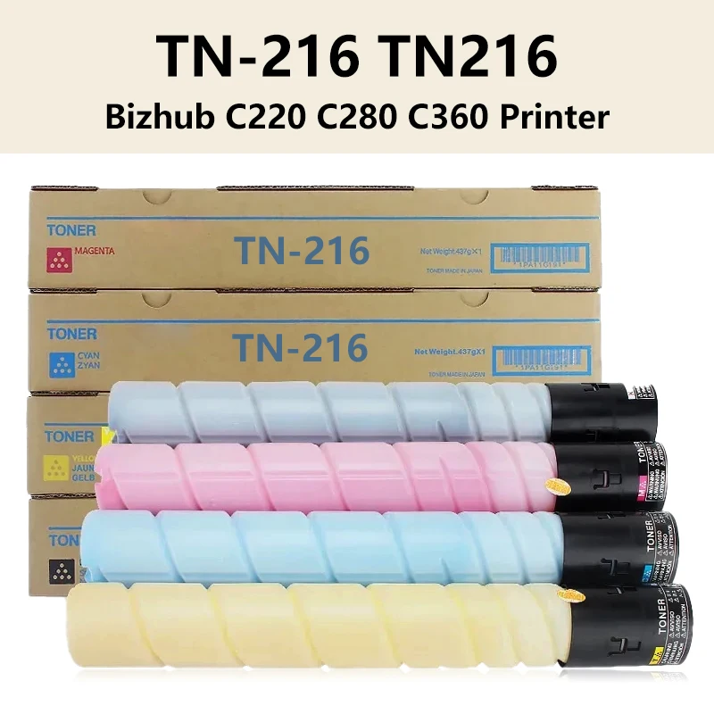 Compatible TN-216 TN216 TN319 Toner Cartridge Replacement for Konica Minolta Bizhub C280 C220 C360 Printer (29,000 Pages)One
Compatible TN-216 TN216 TN319 Toner Cartridge Replacement for Konica Minolta Bizhub C280 C220 C360 Printer (29,000 Pages)One