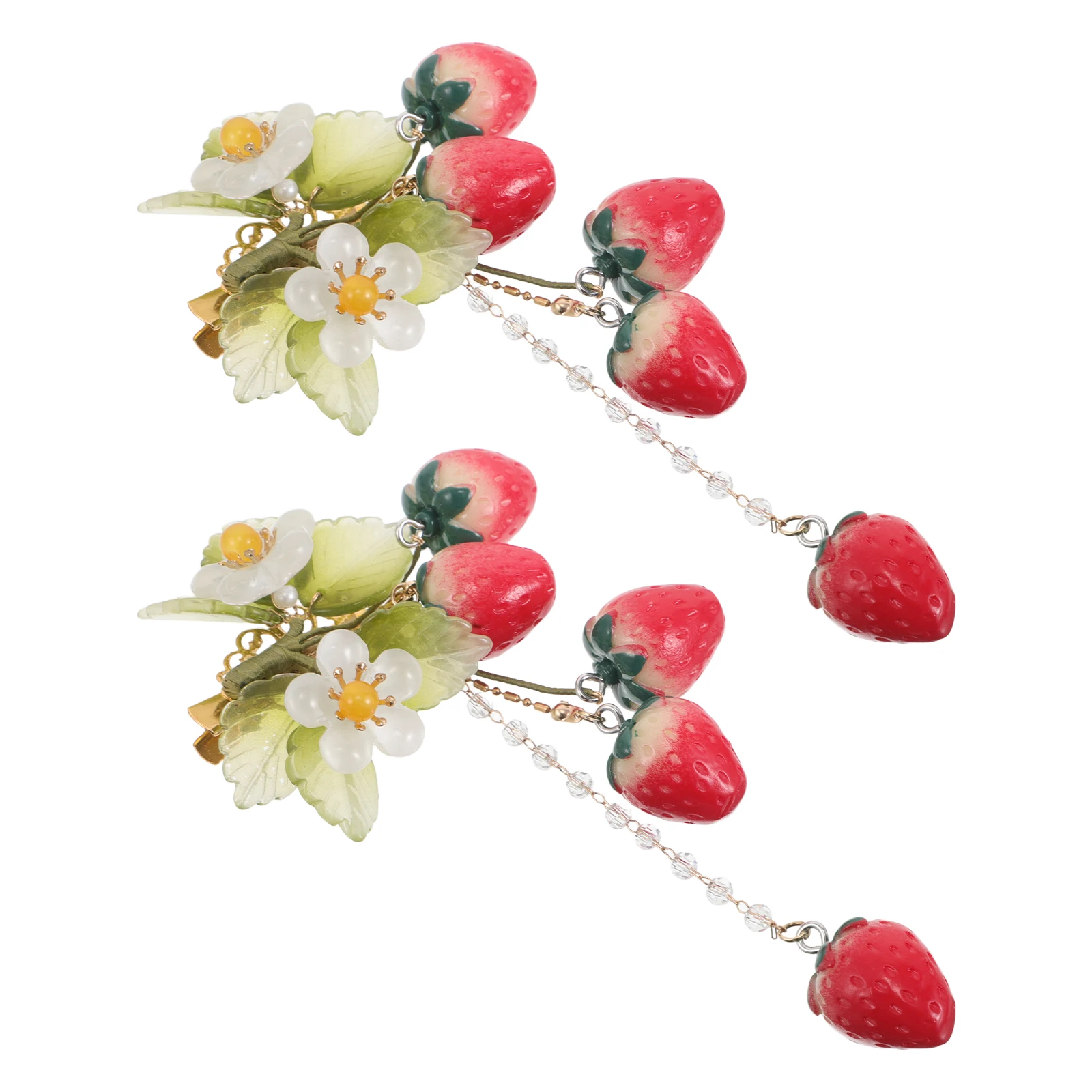 Strawberry Hairpin Kawaii Clips Vintage Chopsticks Chinese Hanfu Pins Realistic Flowers Tassel Red White Traditional
Strawberry Hairpin Kawaii Clips Vintage Chopsticks Chinese Hanfu Pins Realistic Flowers Tassel Red White Traditional