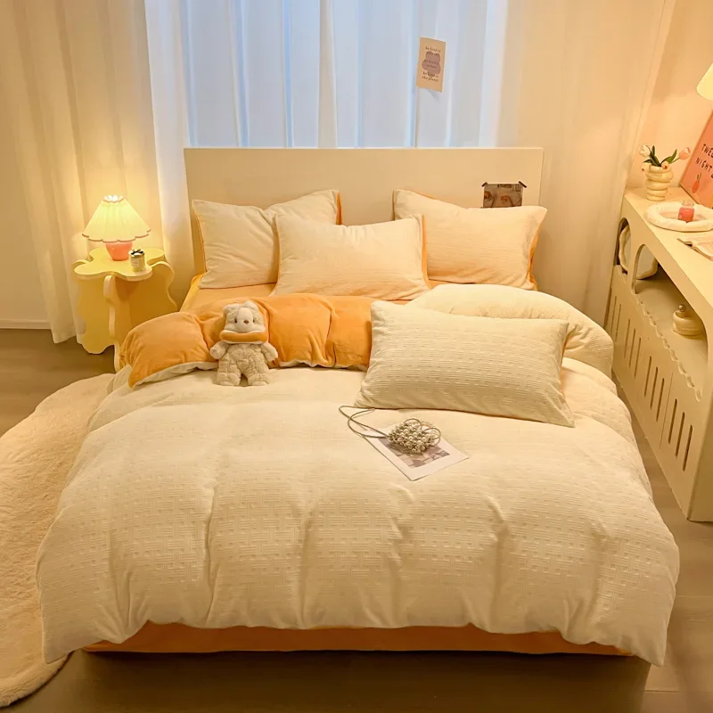 2024 new 3D winter engraved thickened milk fleece double-sided fleece quilt cover coral fleece dormitory single quilt cover
2024 new 3D winter engraved thickened milk fleece double-sided fleece quilt cover coral fleece dormitory single quilt cover