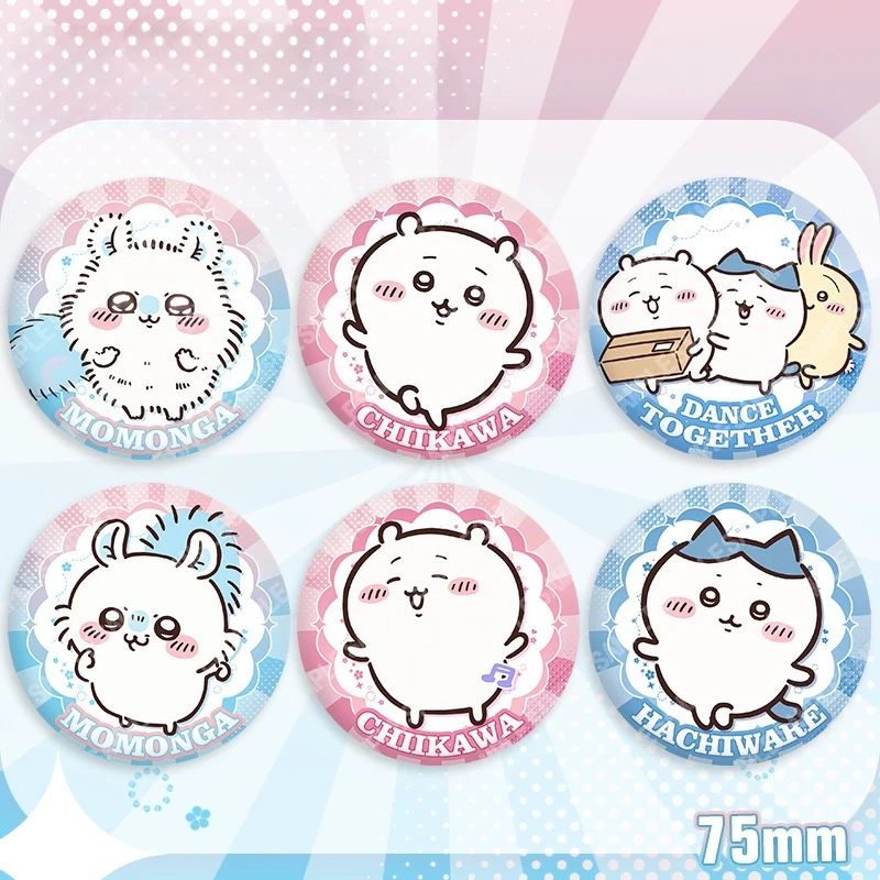 Anime Chiikawa Kawaii Cartoon 75mm Badge Tinplate Brooch Goods Double Flash Pendant Toy Collection Decoration Kids Gifts
Anime Chiikawa Kawaii Cartoon 75mm Badge Tinplate Brooch Goods Double Flash Pendant Toy Collection Decoration Kids Gifts