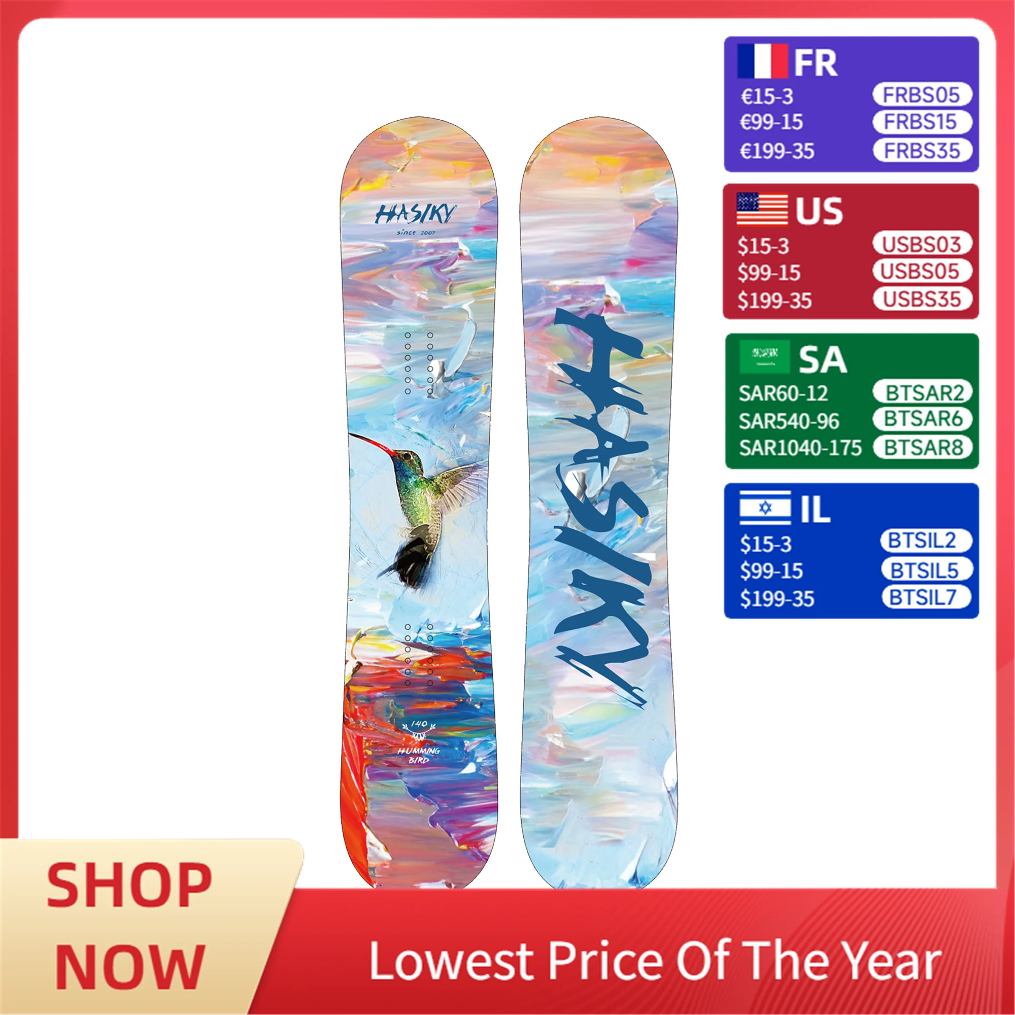 Hasiky New Designed Twin Tip Snowboards
Hasiky New Designed Twin Tip Snowboards