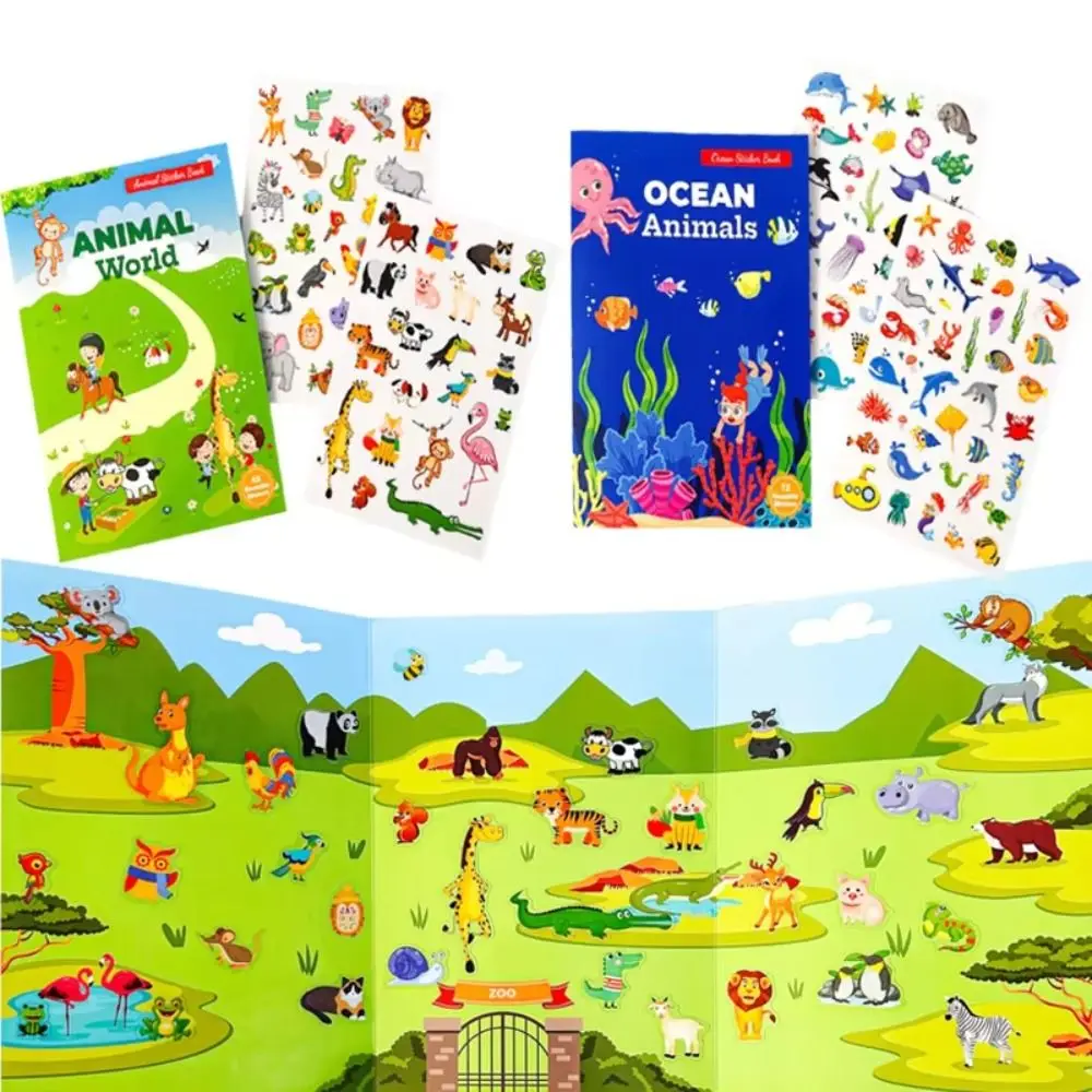 Paper Children Scene Sticker Book Educational Toys Handmade DIY Paste Material Kit Cute Reusable Animals Sticker Book Kids
Paper Children Scene Sticker Book Educational Toys Handmade DIY Paste Material Kit Cute Reusable Animals Sticker Book Kids