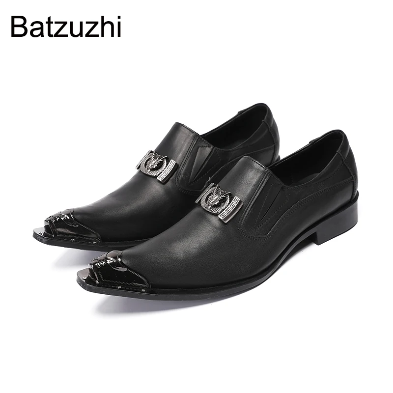 Batzuzhi Fashion Black Men's Genuine Leather Dress Shoes Pointed Toe Classic Leather Business Shoes for Men! Big Sizes 38-46
Batzuzhi Fashion Black Men's Genuine Leather Dress Shoes Pointed Toe Classic Leather Business Shoes for Men! Big Sizes 38-46