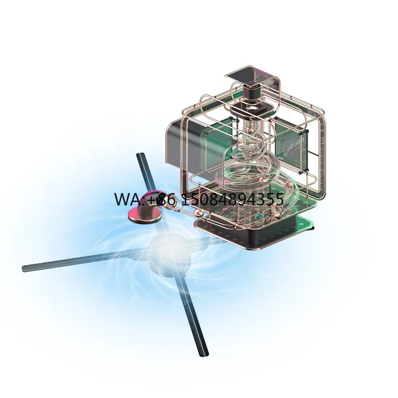 New ViliHolo Z7H 3D Holographic Advertising Fan 52cm 4 Blades High Resolution Outdoor & Indoor Use Projector
New ViliHolo Z7H 3D Holographic Advertising Fan 52cm 4 Blades High Resolution Outdoor & Indoor Use Projector