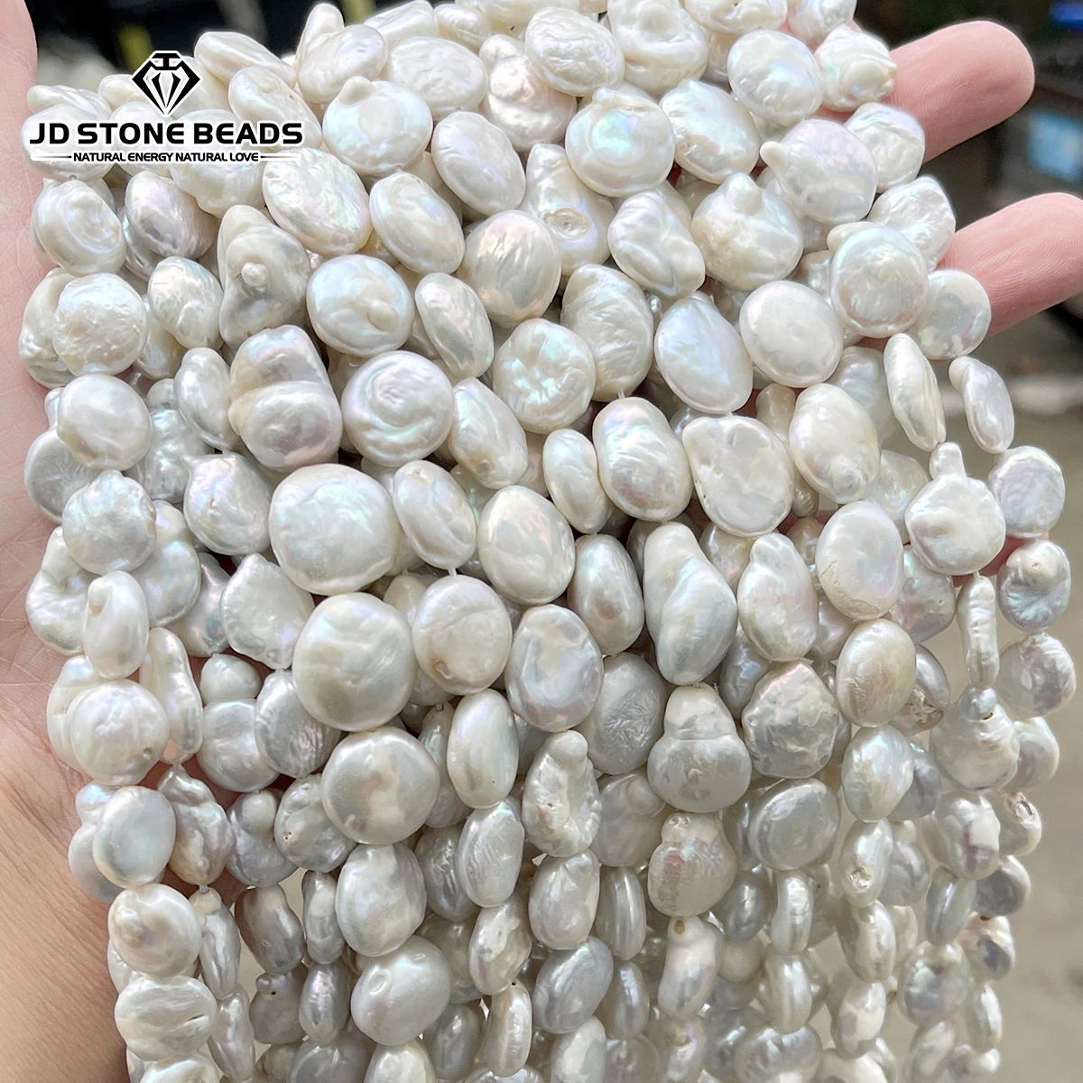 Natural White Baroque Freshwater Pearl Beads Oval Flat Slice Irregular High Luster Loose Pearls for DIY Jewelry Making
Natural White Baroque Freshwater Pearl Beads Oval Flat Slice Irregular High Luster Loose Pearls for DIY Jewelry Making