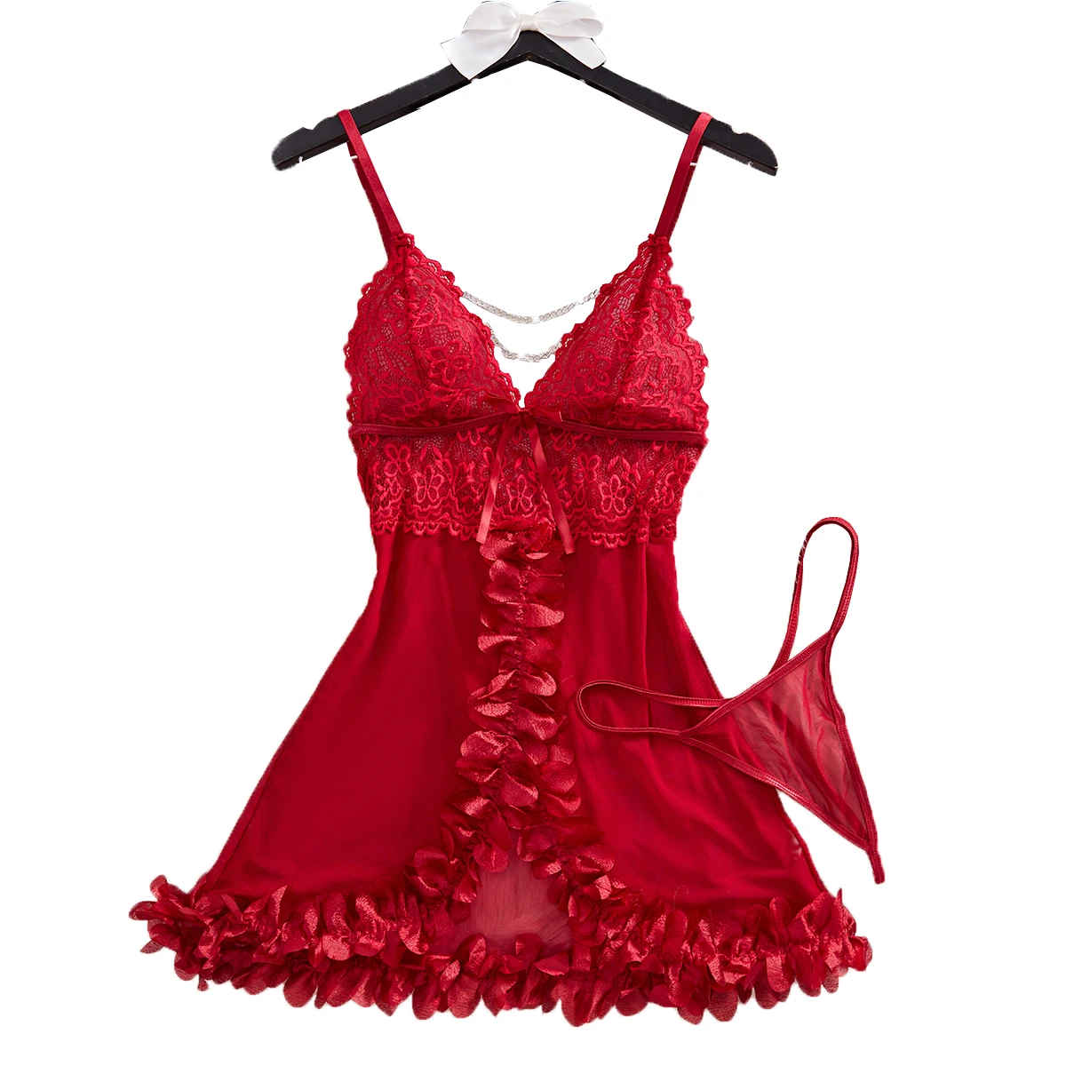 Women Lace Bodysuit Babydoll With Floral Embroidery Sheer Overlay For Comfortable Wear Underwear
Women Lace Bodysuit Babydoll With Floral Embroidery Sheer Overlay For Comfortable Wear Underwear