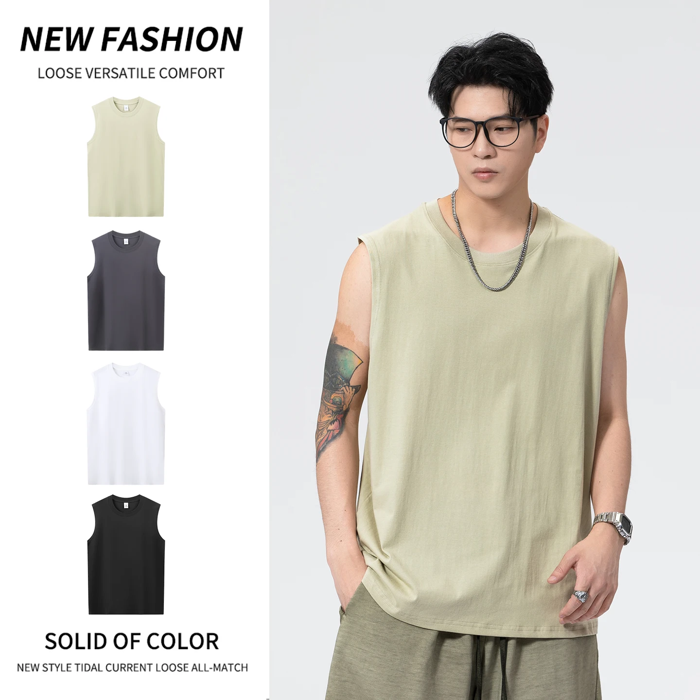 Heavyweight Cotton 220gsm Gym T-shirt Man Sleeveless Vest Breathable Durable Workout Tanktop Casual Summer Basic Fitness Tee
Heavyweight Cotton 220gsm Gym T-shirt Man Sleeveless Vest Breathable Durable Workout Tanktop Casual Summer Basic Fitness Tee