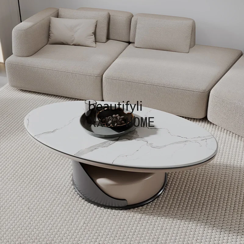 Designer New Small Apartment Oval Stone Plate Coffee Table Stainless Steel Modern Simple and Light Luxury Living Room Furniture
Designer New Small Apartment Oval Stone Plate Coffee Table Stainless Steel Modern Simple and Light Luxury Living Room Furniture