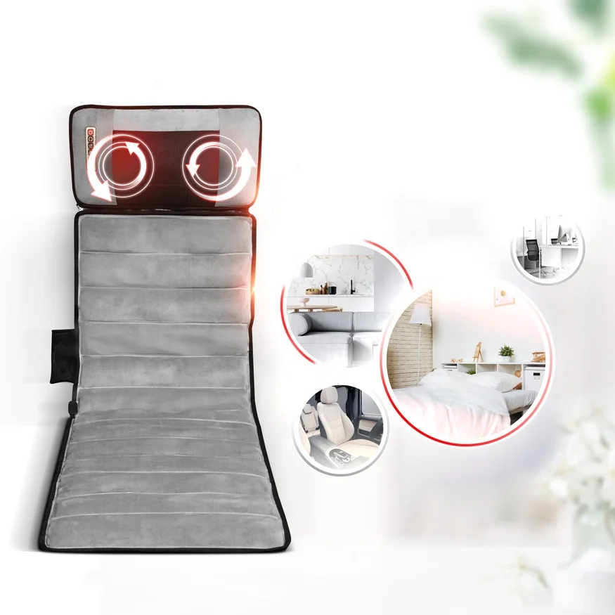 Portable Comfortable Vibration Full Body Massage Electronic Mattress Whole Body Shiatsu Vibrating Heating Thai Massage Mat
Portable Comfortable Vibration Full Body Massage Electronic Mattress Whole Body Shiatsu Vibrating Heating Thai Massage Mat
