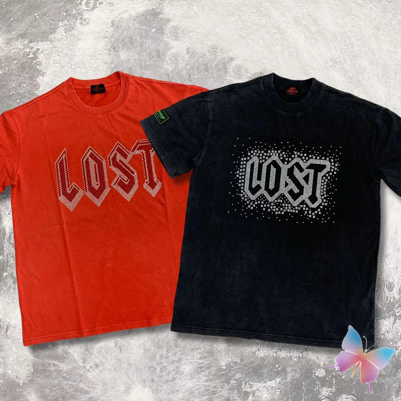 Summer New American Street Trend Lost Intricacy Tshirts Cotton High Quality Hot Drill Letter Logo Short Sleeve Men Women Tops
Summer New American Street Trend Lost Intricacy Tshirts Cotton High Quality Hot Drill Letter Logo Short Sleeve Men Women Tops