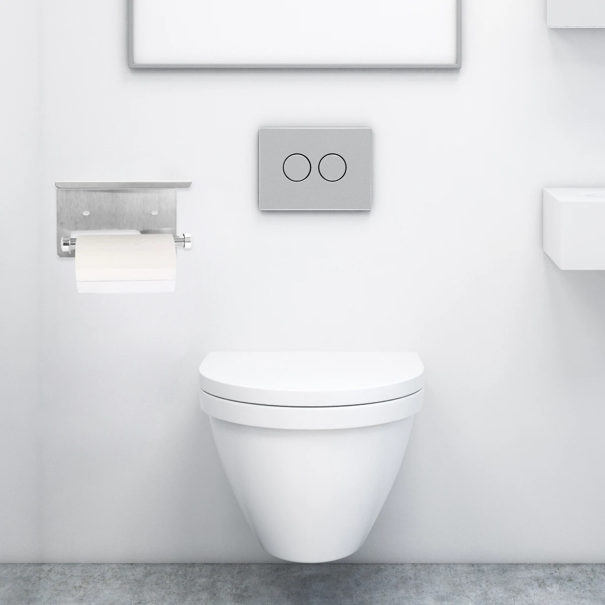 1Set Wall-Mounted Toilet Paper Holder Stainless Steel Roll Paper Rack Organizer Storage Shelf Bathroom Kitchen Living Room
1Set Wall-Mounted Toilet Paper Holder Stainless Steel Roll Paper Rack Organizer Storage Shelf Bathroom Kitchen Living Room