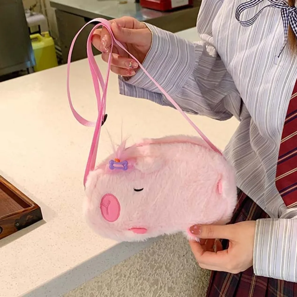 Pink Cute Capybara Plush Bag Lightweight Large Capacity Cartoon Shoulder Pouch Soft Hairpin Creative Crossbody Bag Daily
Pink Cute Capybara Plush Bag Lightweight Large Capacity Cartoon Shoulder Pouch Soft Hairpin Creative Crossbody Bag Daily