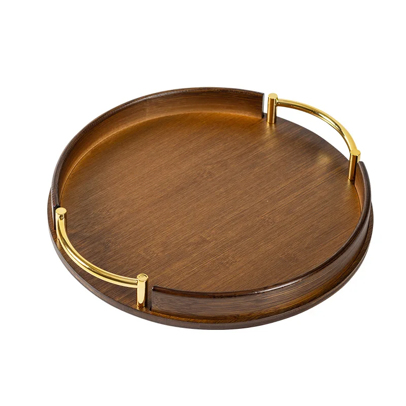 LTT simple round tea set tray with handle household kitchen pastry fruit tray
LTT simple round tea set tray with handle household kitchen pastry fruit tray