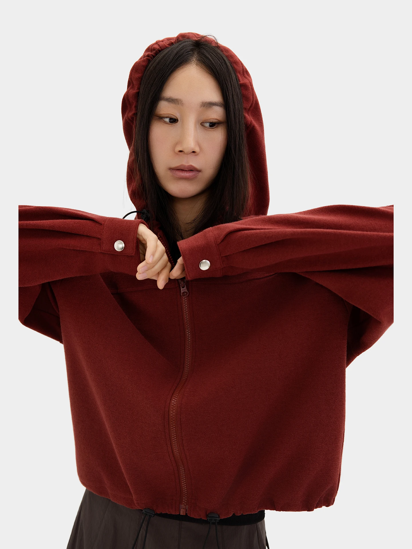 Towelsweater Jacket Drawstring Circle Towel Fabric Women's Casual Loose Fit Long Sleeve Hooded Breathable Spring Fashion
Towelsweater Jacket Drawstring Circle Towel Fabric Women's Casual Loose Fit Long Sleeve Hooded Breathable Spring Fashion