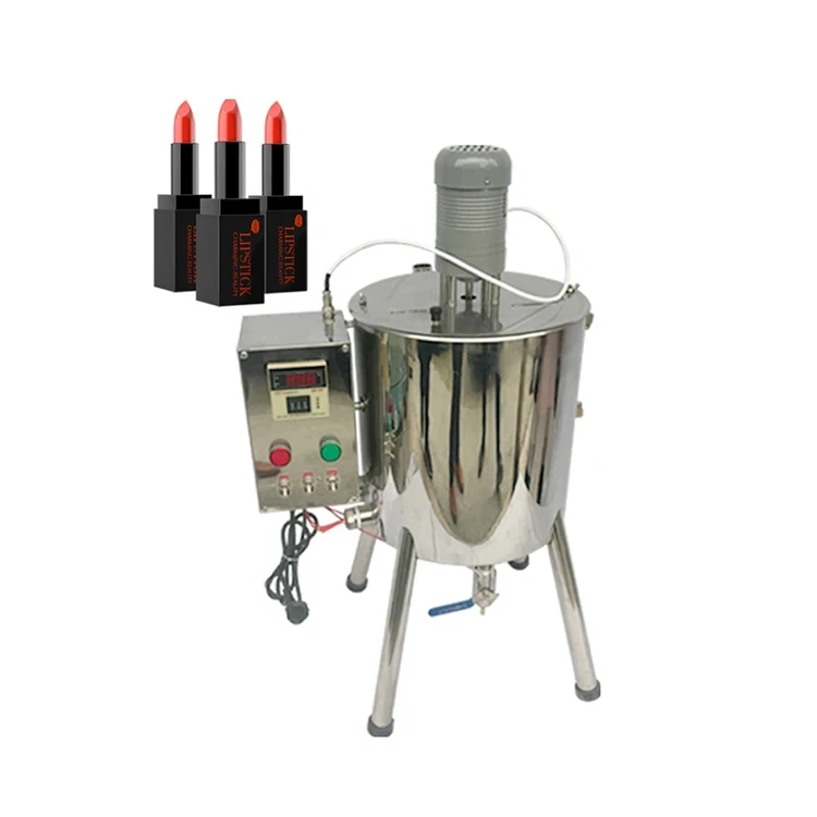15L Semi Automatic Heating Stirring Liquid Cream Balm Lipstick Mixing Lipbalm Paste Cans Filling Lipstick Making Machine
15L Semi Automatic Heating Stirring Liquid Cream Balm Lipstick Mixing Lipbalm Paste Cans Filling Lipstick Making Machine
