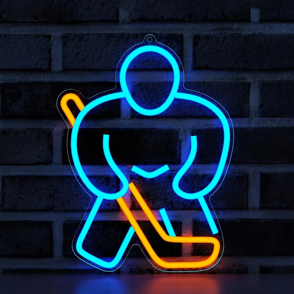 Ice Hockey Player LED Neon Sign for Wal Decor Dimmable USB Neon Light for Sports Bar Man Cave Club Bedroom Home Decor Lamp Gifts
Ice Hockey Player LED Neon Sign for Wal Decor Dimmable USB Neon Light for Sports Bar Man Cave Club Bedroom Home Decor Lamp Gifts