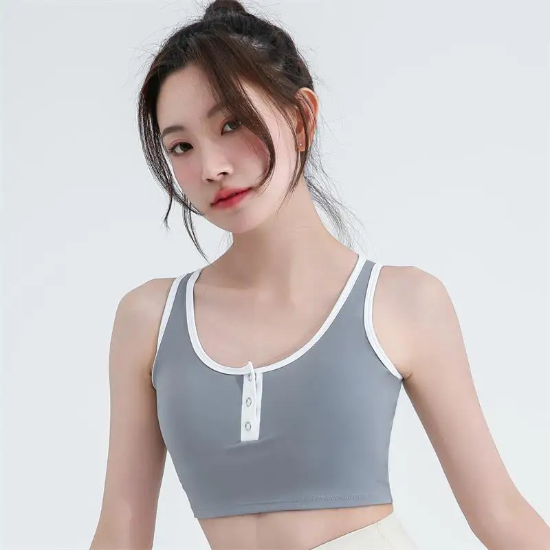 Color Matching Yoga Clothes, Sports Underwear, Women's Hidden Buttons, Moisture Absorption and Shock-proof Dance Fitness Clothes
Color Matching Yoga Clothes, Sports Underwear, Women's Hidden Buttons, Moisture Absorption and Shock-proof Dance Fitness Clothes