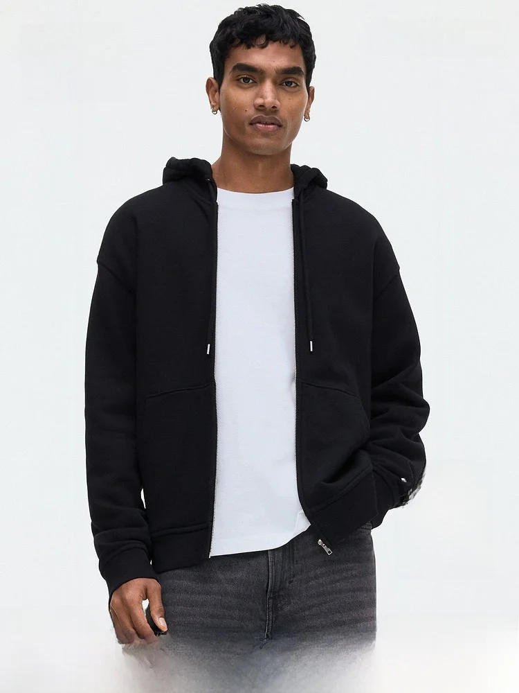 H&M New Men's Loose Fit Zipper Hoodie 1331265 Casual Style Pure Color Spring Summer Autumn Cotton 100% Hooded Sweatshirt
H&M New Men's Loose Fit Zipper Hoodie 1331265 Casual Style Pure Color Spring Summer Autumn Cotton 100% Hooded Sweatshirt