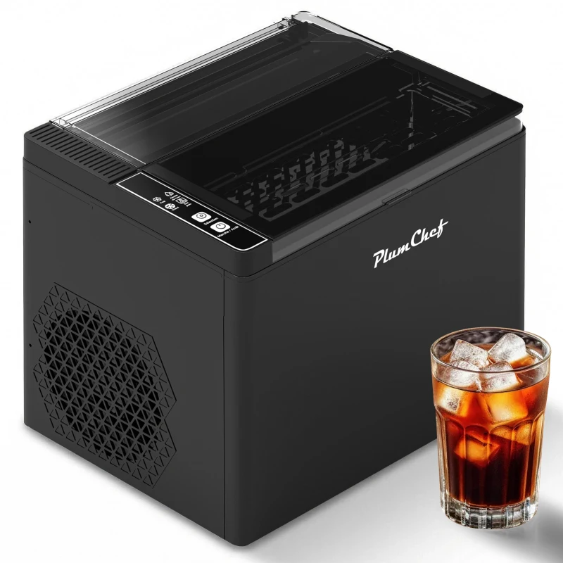 Bullet Ice Maker Machine Countertop - Makes 9 Bullet-Shaped Ice Cubes in 6 Mins 26 Lbs Daily Output 1.6L Water Tank Self-C
Bullet Ice Maker Machine Countertop - Makes 9 Bullet-Shaped Ice Cubes in 6 Mins 26 Lbs Daily Output 1.6L Water Tank Self-C