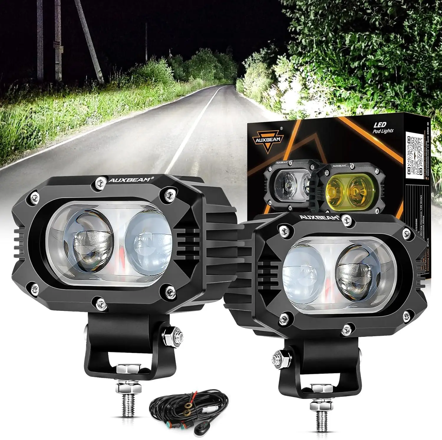 4in 60W LED Pod Light for Truck, Super Bright Spot Beam 2Pcs Cube Offroad Light Bar for ATV UTV SUV Boat Jeep
4in 60W LED Pod Light for Truck, Super Bright Spot Beam 2Pcs Cube Offroad Light Bar for ATV UTV SUV Boat Jeep