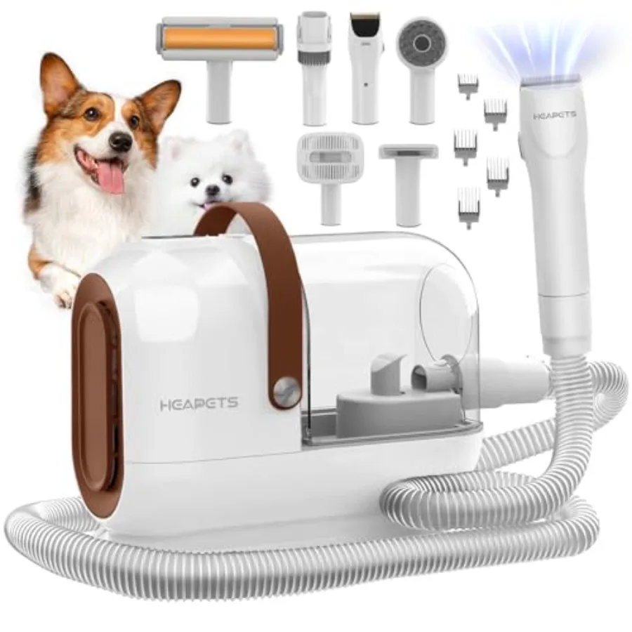 Dog Grooming Vacuum Kit - 3L Capacity with 7 Attachments Low Noise Electric Clipper and Brush for Pet Shedding at Home White
Dog Grooming Vacuum Kit - 3L Capacity with 7 Attachments Low Noise Electric Clipper and Brush for Pet Shedding at Home White