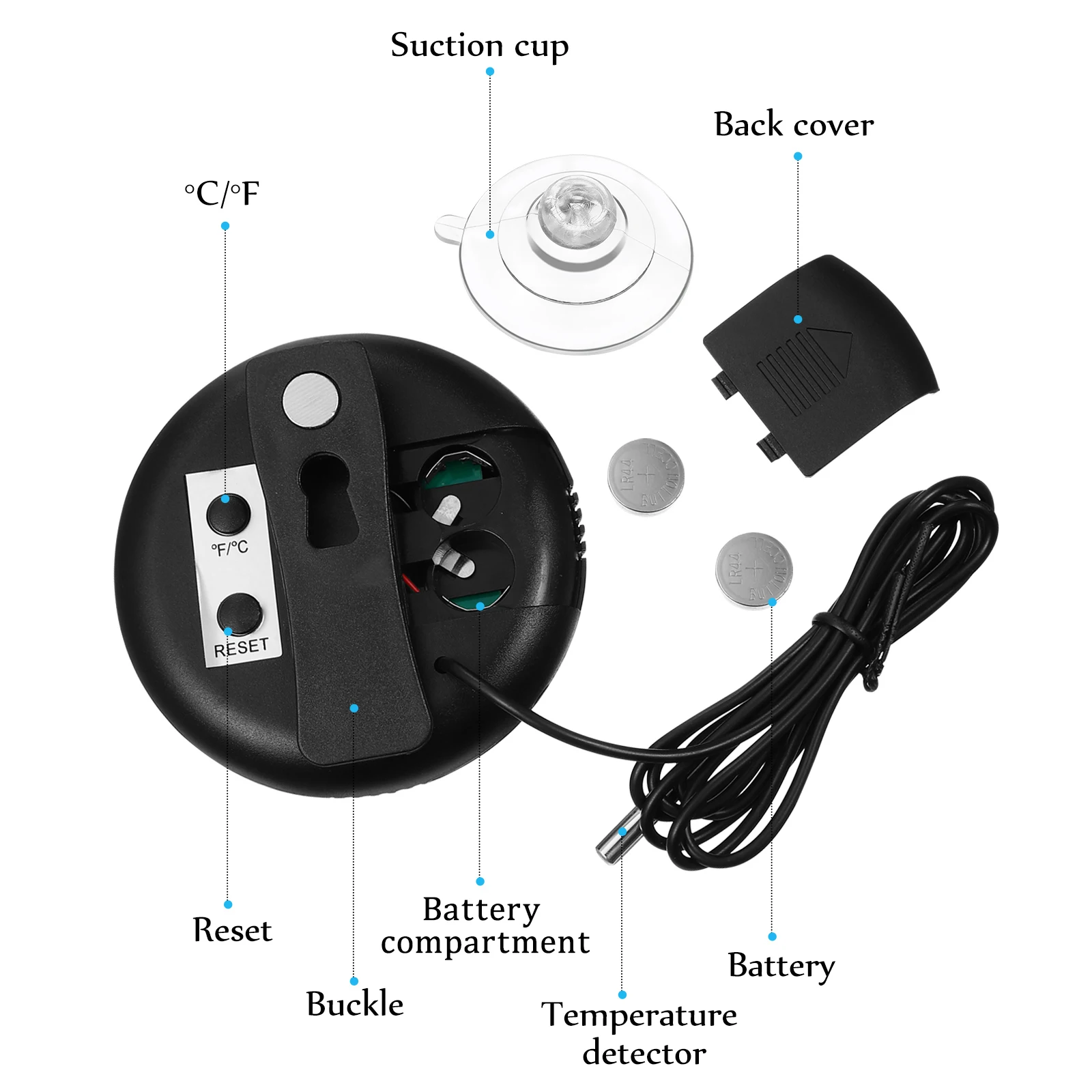 2 Pcs Aquarium Temperature Sensor Thermometer Suction Cup Probe Terrarium LCD Display Fish Tank Clip Water Sensor Temperature
2 Pcs Aquarium Temperature Sensor Thermometer Suction Cup Probe Terrarium LCD Display Fish Tank Clip Water Sensor Temperature