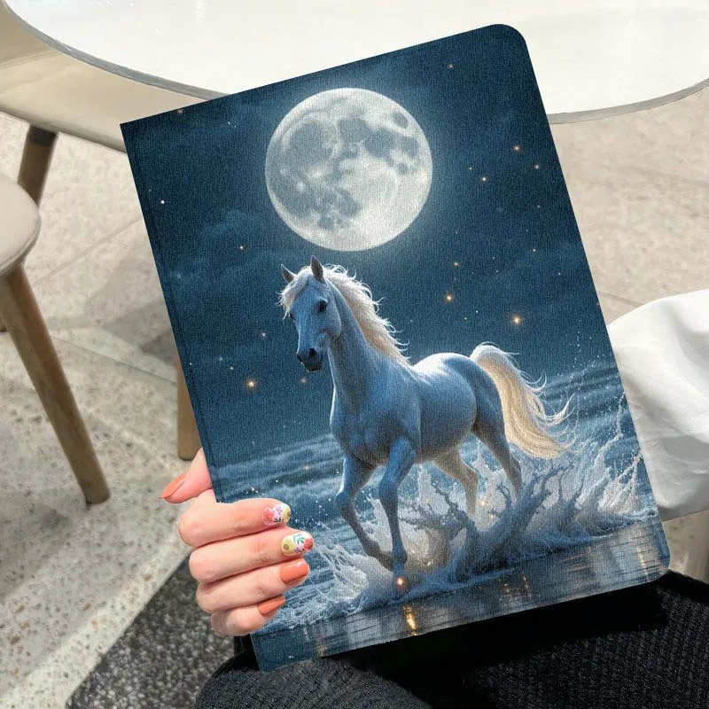 Moon Horse Desig nFor iPad Pro Mini Air 1 2 3 4 5 6 7 7th 10th Gen 9.7 10.2 11 10.9 7.9 13 12.9 10.5 Inch Tablet Case
Moon Horse Desig nFor iPad Pro Mini Air 1 2 3 4 5 6 7 7th 10th Gen 9.7 10.2 11 10.9 7.9 13 12.9 10.5 Inch Tablet Case