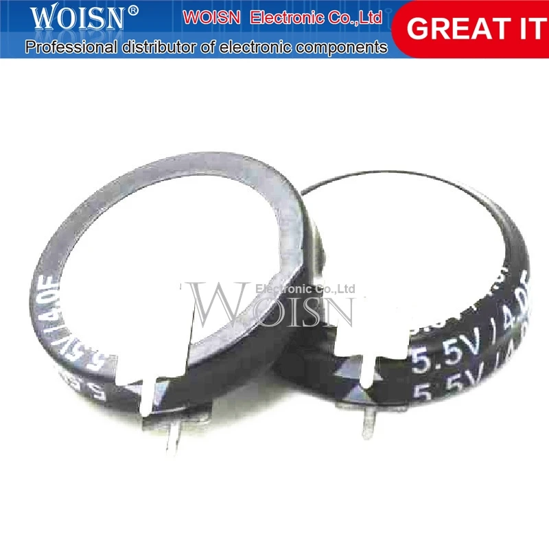 10 шт. новый оригинальный 5.5V4.0F двухслойный конденсатор супер конденсатор фарад конденсатор 5.5V4F V-тип вертикальный
10 шт. новый оригинальный 5.5V4.0F двухслойный конденсатор супер конденсатор фарад конденсатор 5.5V4F V-тип вертикальный