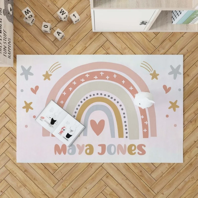 Boho Rainbow Nursery Rug Personalized Baby Gift Custom Name Carpet Girls Room Decor Birthday Party Decor Kids Playroom Decor
Boho Rainbow Nursery Rug Personalized Baby Gift Custom Name Carpet Girls Room Decor Birthday Party Decor Kids Playroom Decor
