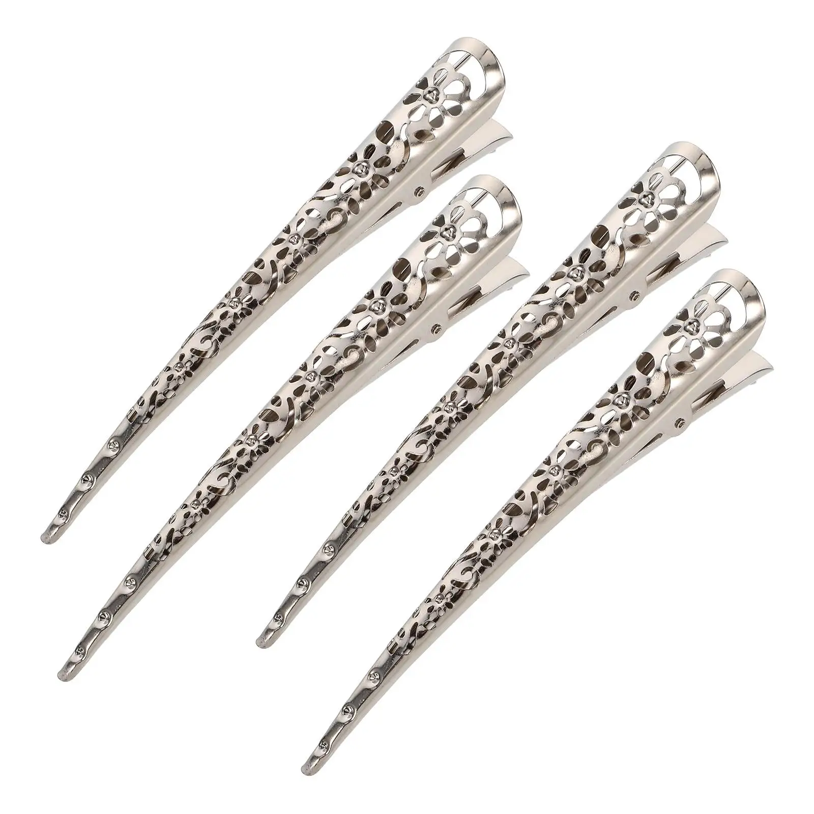 4 Pcs Silver Durable Metal Hair Clips 110mm Hollow Flower Heart Design Women Girls Hairpin Headwear Accessories
4 Pcs Silver Durable Metal Hair Clips 110mm Hollow Flower Heart Design Women Girls Hairpin Headwear Accessories