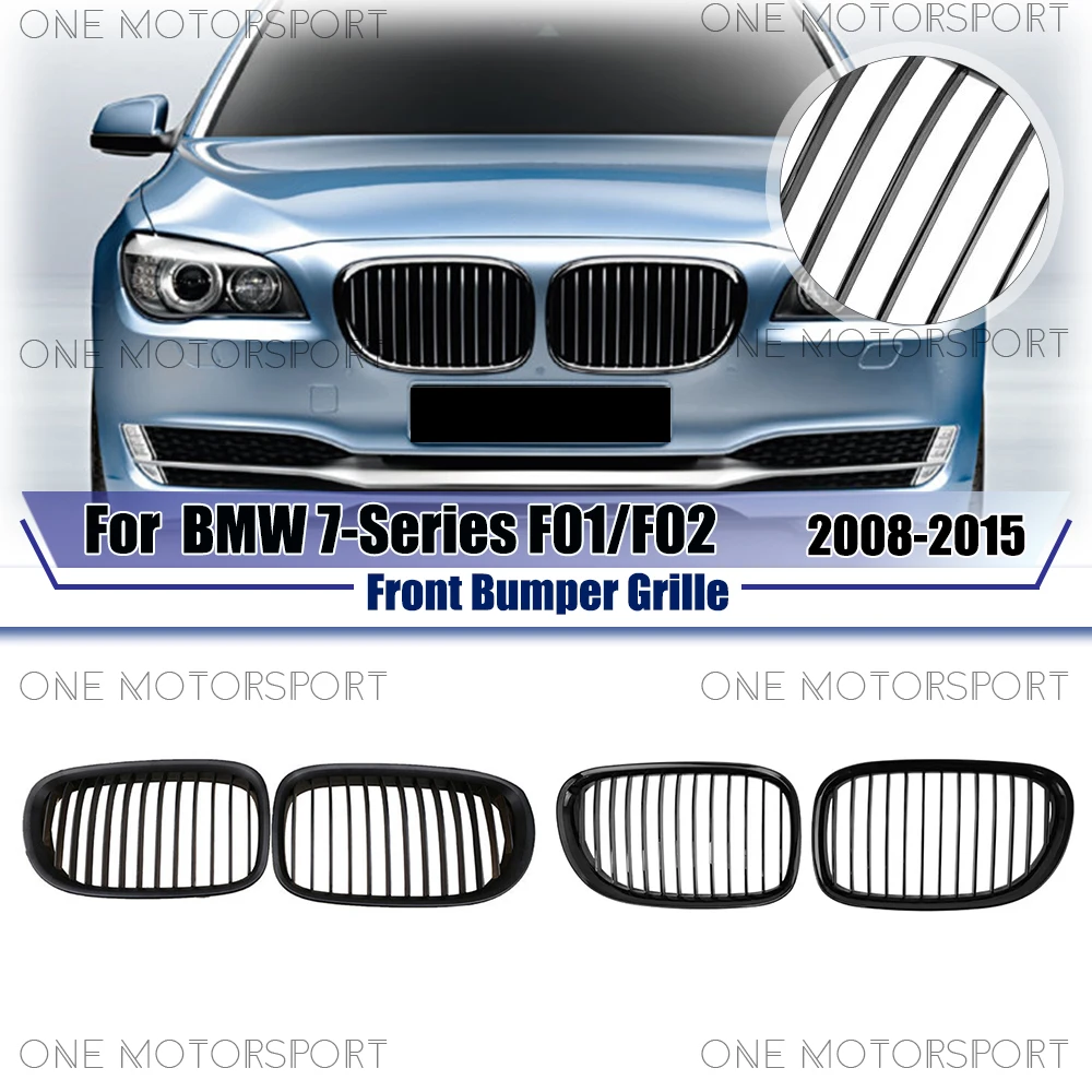 Matte Black Front Bumper Grille For BMW 7-Series F01 F02 2008-2015 Single Line Style Glossy Black Racing Grille Bumper Grilles
Matte Black Front Bumper Grille For BMW 7-Series F01 F02 2008-2015 Single Line Style Glossy Black Racing Grille Bumper Grilles
