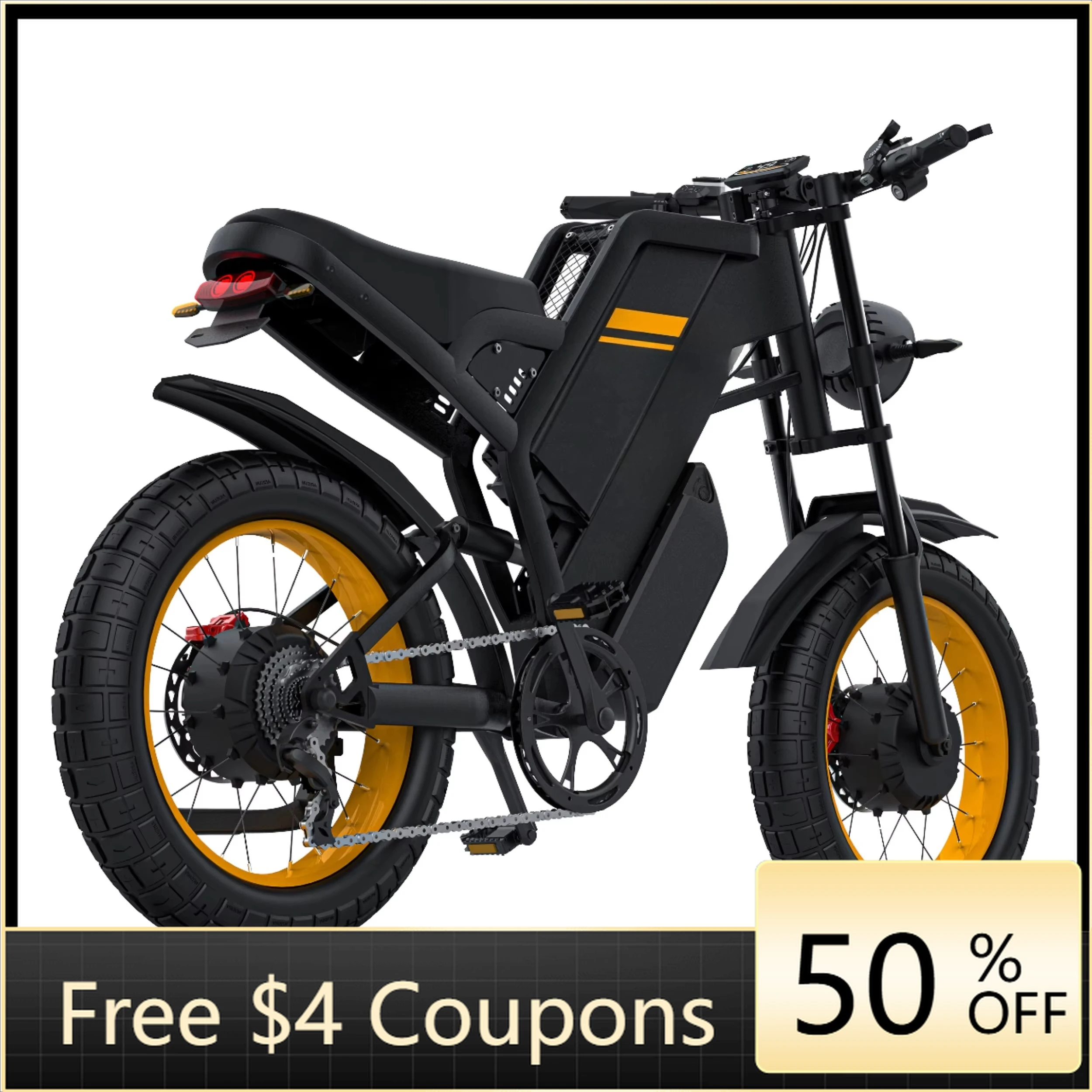 Rs 40AH Dual Battery Cursor Motorcycle Stealth Bomber Electric Bike 3000W Dual Motor Mountain Dirt
Rs 40AH Dual Battery Cursor Motorcycle Stealth Bomber Electric Bike 3000W Dual Motor Mountain Dirt