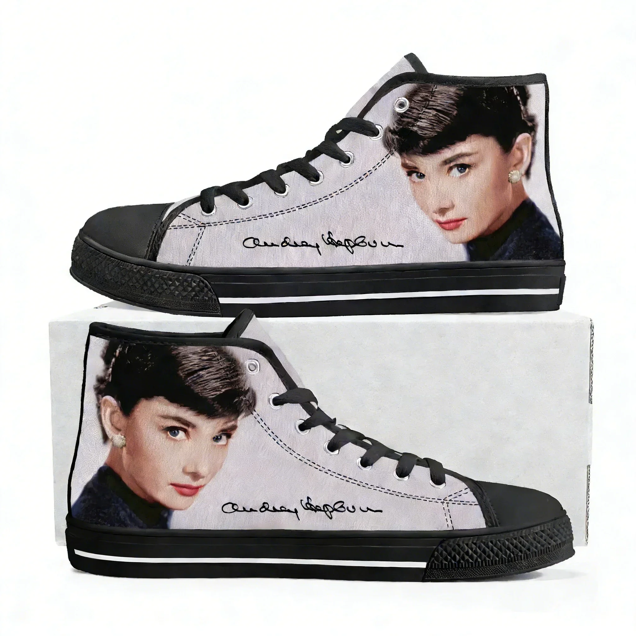 Audrey Hepburn High Top High Quality Sneakers Mens Womens Teenager Canvas Sneaker Casual Custom Made Shoes Customize DIY Shoe
Audrey Hepburn High Top High Quality Sneakers Mens Womens Teenager Canvas Sneaker Casual Custom Made Shoes Customize DIY Shoe