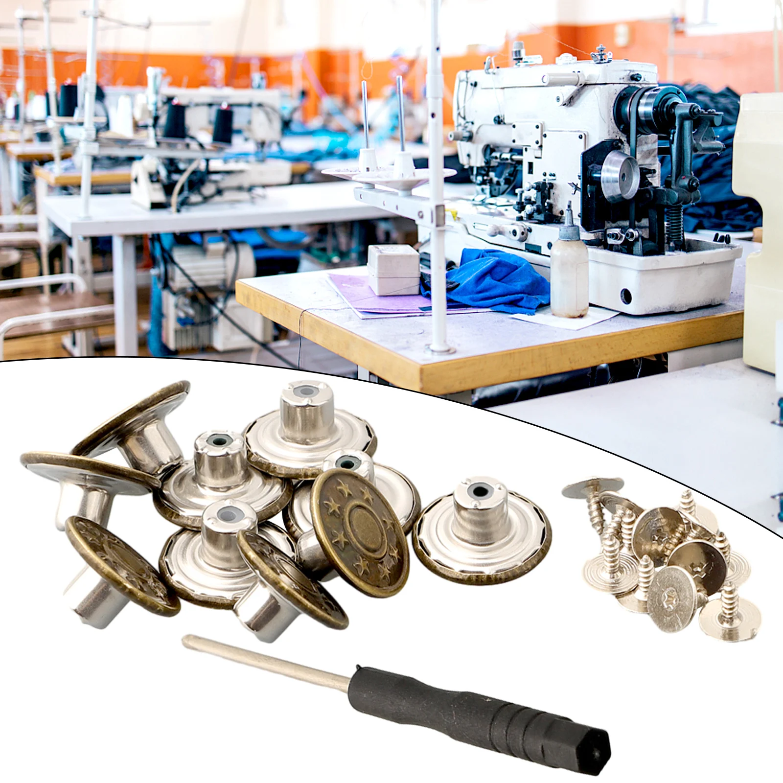 10 Pack 17mm Brass Jeans Buttons with Screw Base for Pants Jacket Suspenders and Leather Craft Fastening Needs
10 Pack 17mm Brass Jeans Buttons with Screw Base for Pants Jacket Suspenders and Leather Craft Fastening Needs