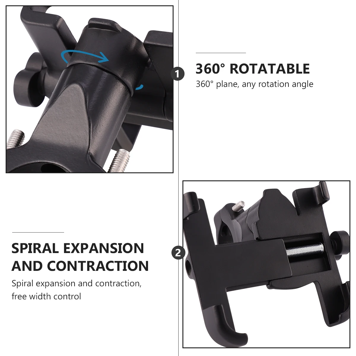 Rotatable Bike Handlebar Phone Holder Clamp Support Stand 60-100Mm 360 Degree 12 Angle Locking U Shape Alloy Oxidation Surface
Rotatable Bike Handlebar Phone Holder Clamp Support Stand 60-100Mm 360 Degree 12 Angle Locking U Shape Alloy Oxidation Surface