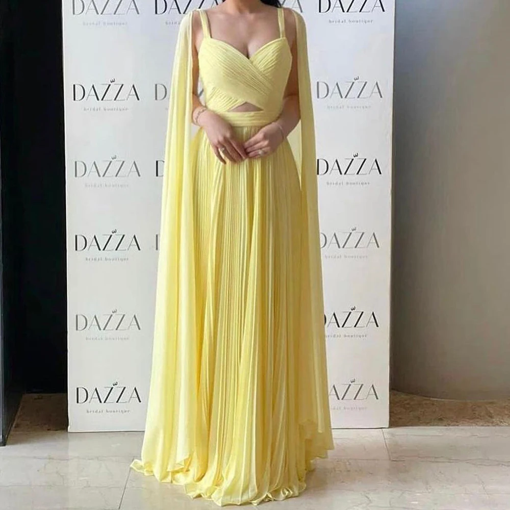 Customized Modern Watteau Train Pleats Sweetheart Spaghetti Straps Evening Dresses Elegant A-Line Chiffon Prom Gowns ف
Customized Modern Watteau Train Pleats Sweetheart Spaghetti Straps Evening Dresses Elegant A-Line Chiffon Prom Gowns ف