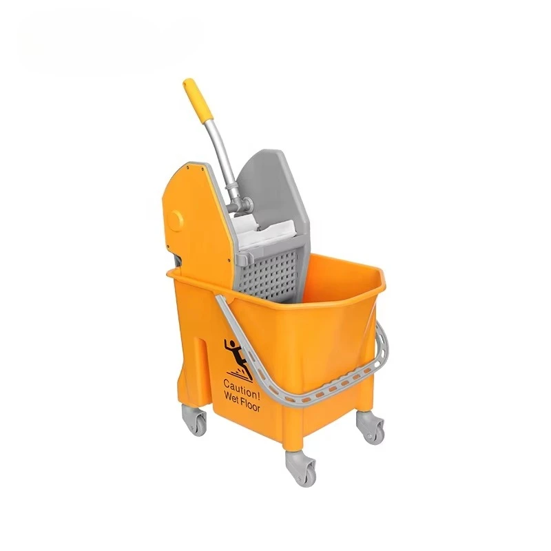 Professional Single Bucket Mop Wringer Janitor Trolley with Strong Wheels Cleaning Carts Accessory
Professional Single Bucket Mop Wringer Janitor Trolley with Strong Wheels Cleaning Carts Accessory