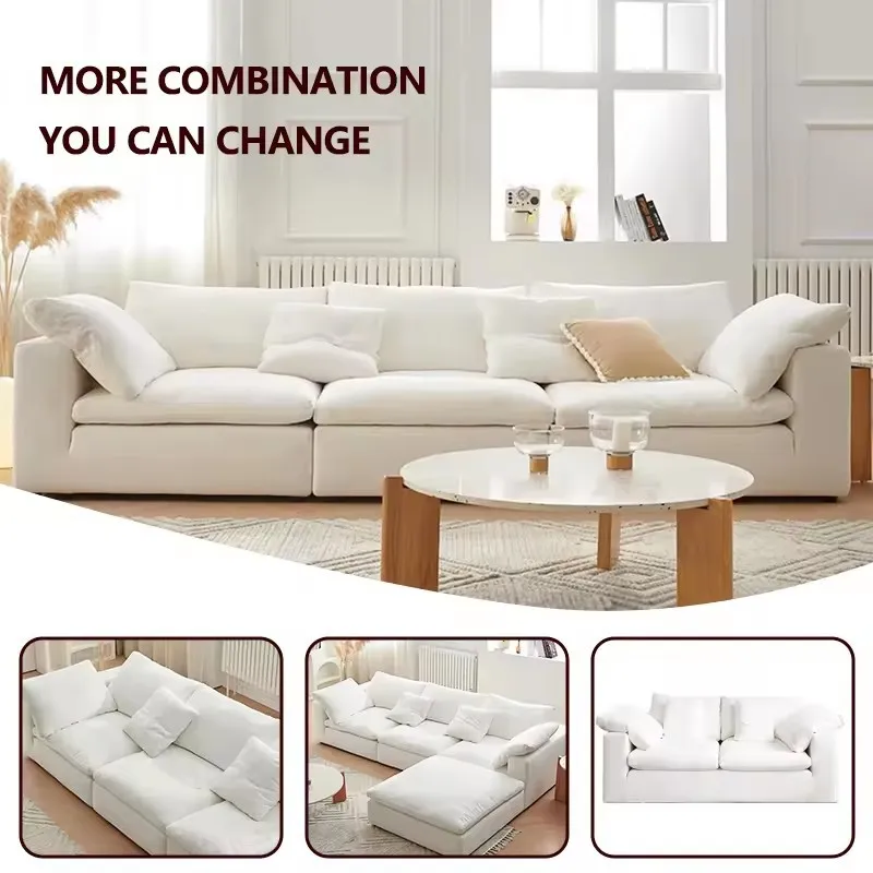 Modern Compression Modular Combination Cloud Fabric Sofa Set Furniture Vacuum Pack Compression Sofa for Boxed Living Room Sofas
Modern Compression Modular Combination Cloud Fabric Sofa Set Furniture Vacuum Pack Compression Sofa for Boxed Living Room Sofas