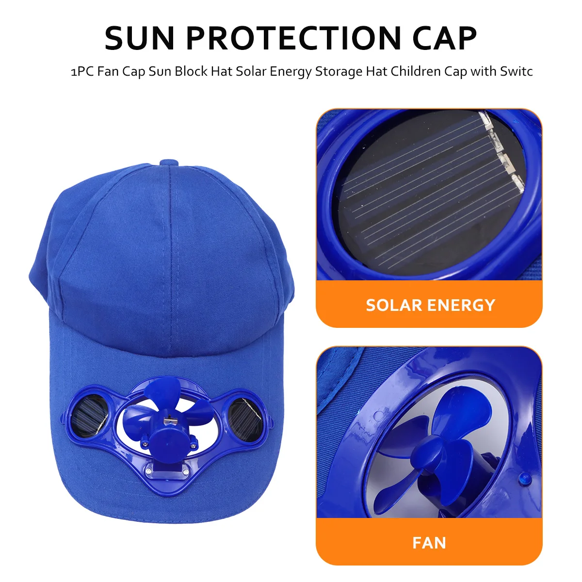 1pc Fan Hat Solar Energy Storage Cool Summer Sun Block Cap For Kids Comfortable Cotton Uv Protection Children Bicycle Safety
1pc Fan Hat Solar Energy Storage Cool Summer Sun Block Cap For Kids Comfortable Cotton Uv Protection Children Bicycle Safety