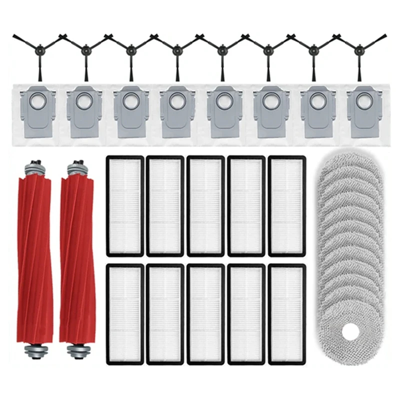 For Roborock Qrevo S, Qrevo Pro, Qrevo Maxv, Qrevo Plus Robot Vacuum Cleaner Main Side Brush Hepa Filter Mop Cloth
For Roborock Qrevo S, Qrevo Pro, Qrevo Maxv, Qrevo Plus Robot Vacuum Cleaner Main Side Brush Hepa Filter Mop Cloth